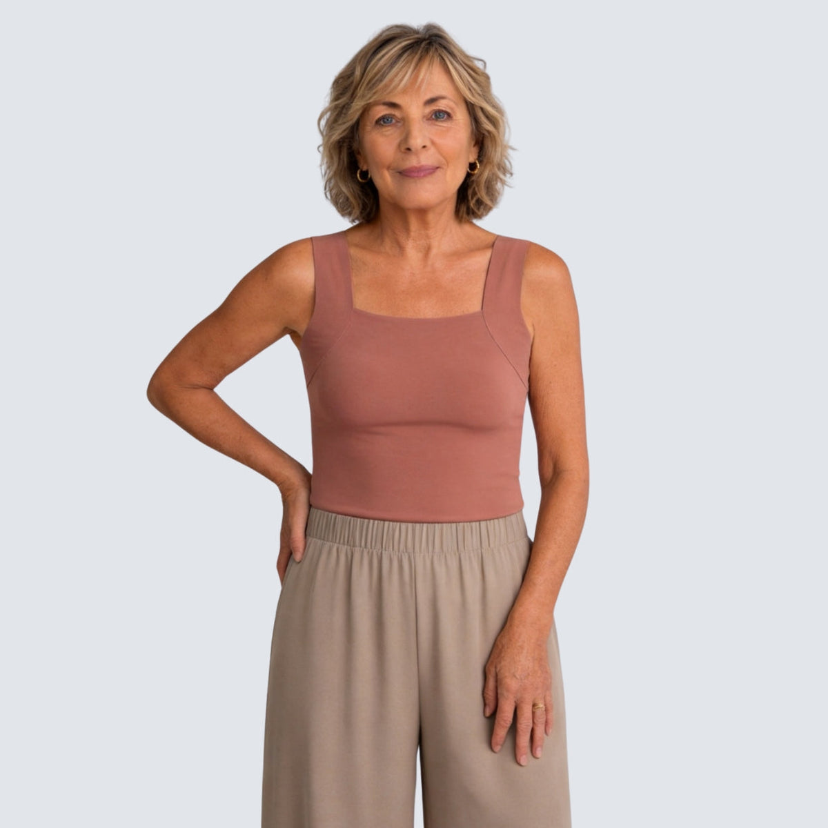 Curvevia™ – Sculpting Built-In Bra Tank for Everyday Wear
