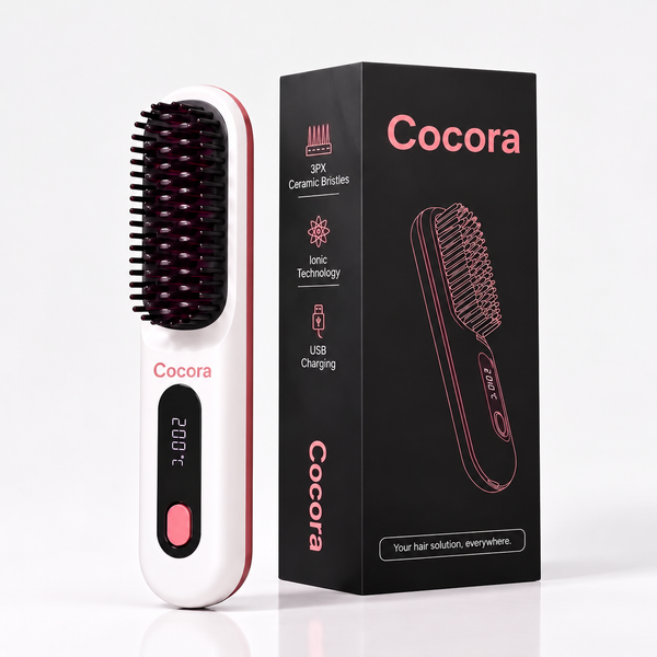 Cocora™ – Cepillo de pelo de agarre fácil para peinados cortos