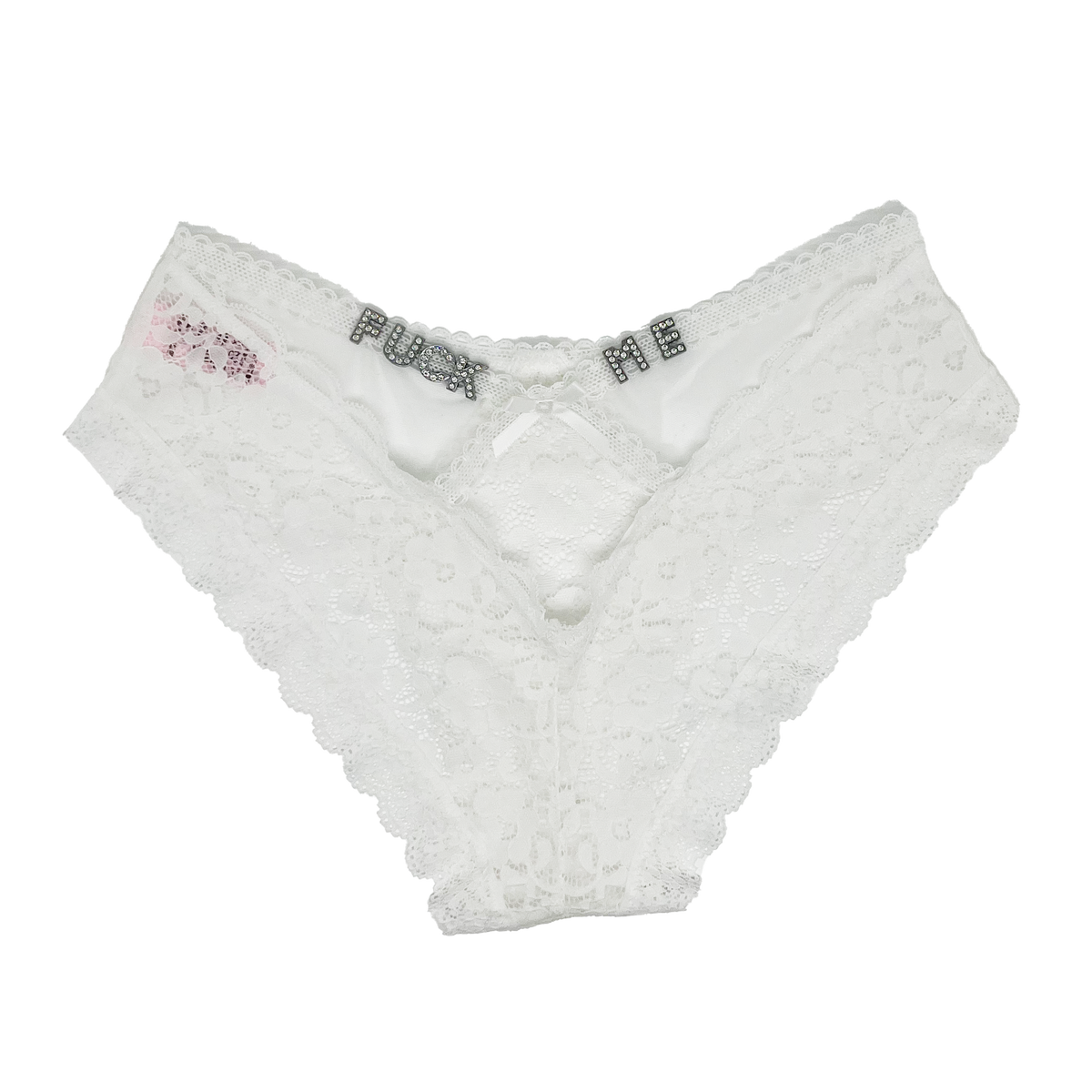 Lacivelle™ – Personalized Rhinestone Lace Thong for Women