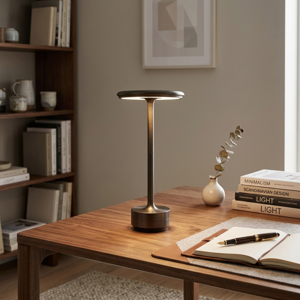 Lunavelle™ – Elegant Cordless LED Stockholm Table Lamp