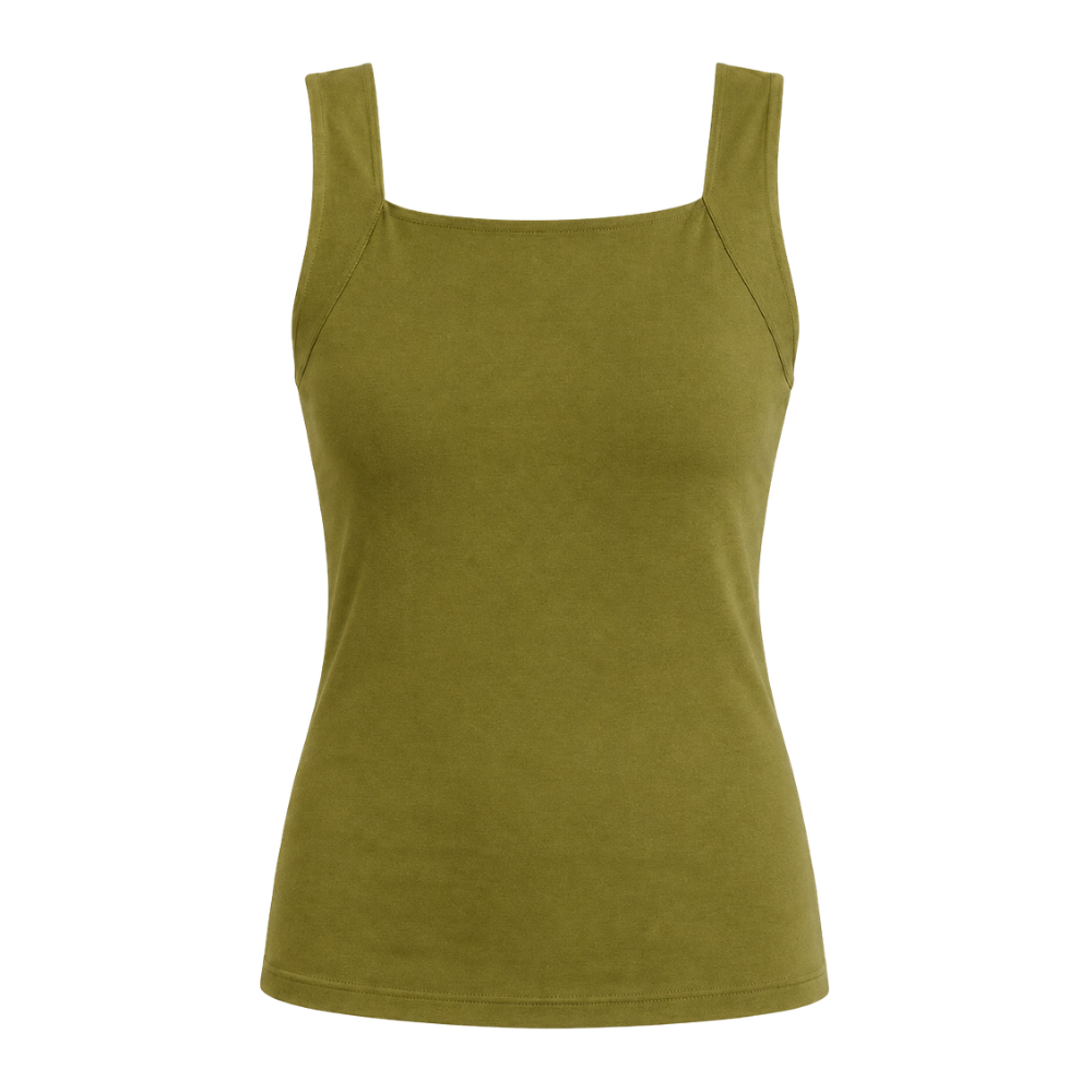 Elavelle™ – Camiseta moldeadora favorecedora con copas de sujetador integradas