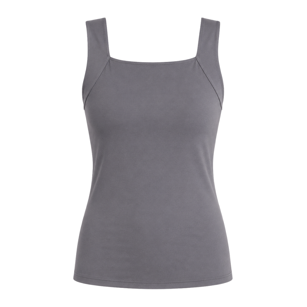 Elavelle™ – Camiseta moldeadora favorecedora con copas de sujetador integradas