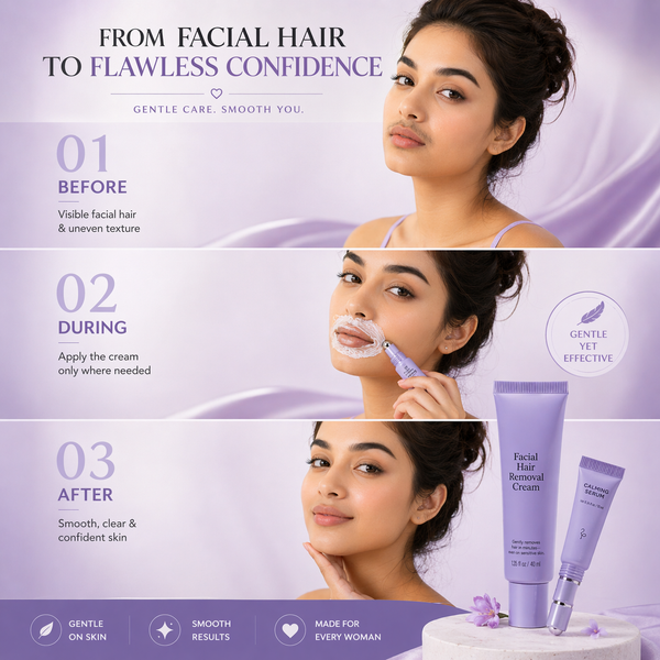 Glamira™ – Kit de depilación facial fácil para piel sensible