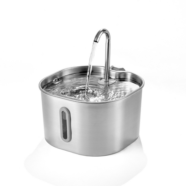HydraPurr™ – 2.2L Stainless Steel Cat Water Fountain