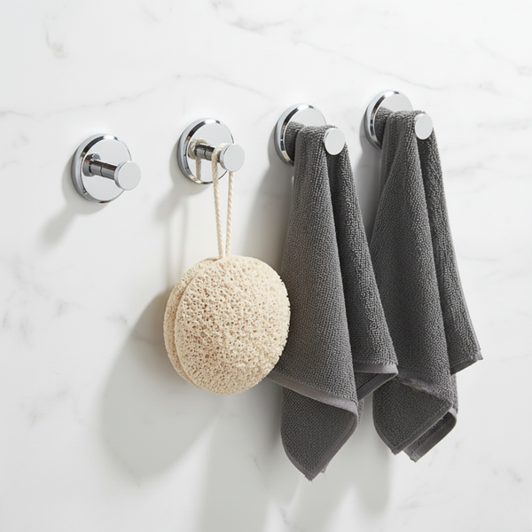 Gripora™ – Powerful Suction Hooks for Bathroom & Home Organization