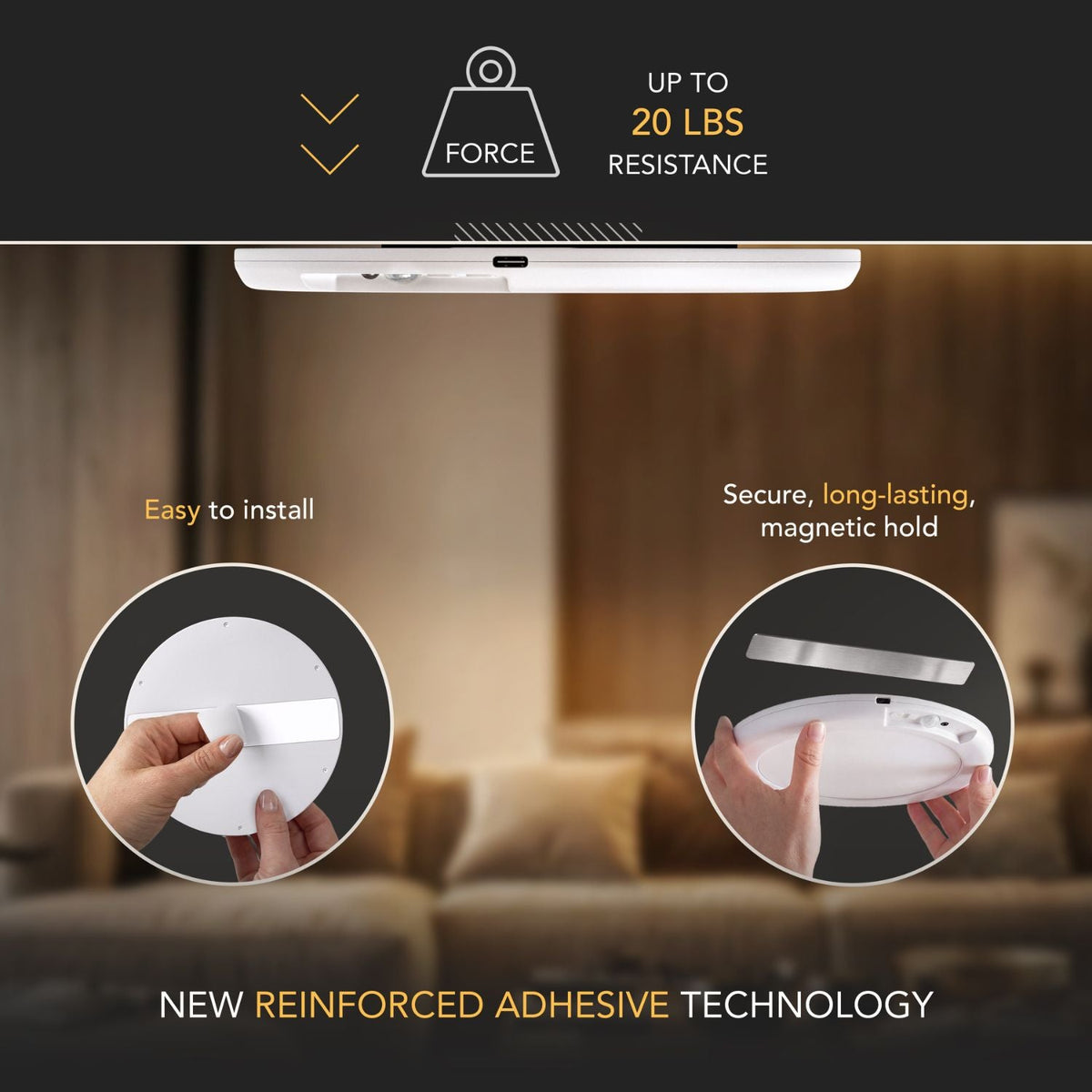 Illumora™ – Contemporary Cordless Ceiling Light for Stylish Interiors