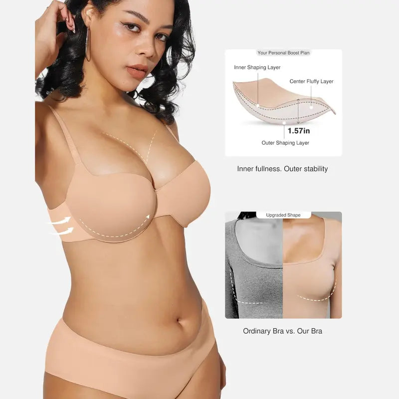 Embrissa™ – Seamless Push-Up Bra for Enhanced Natural Cleavage