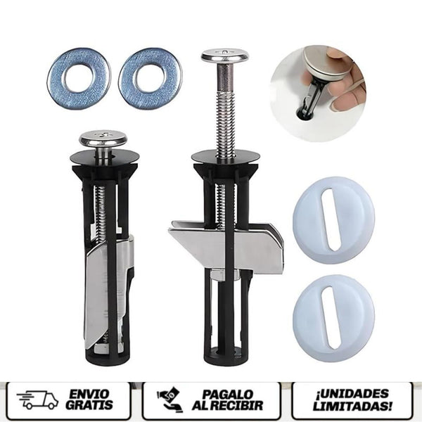 FixaLoo™ – Kit de Fijación Universal para Asiento de Inodoro