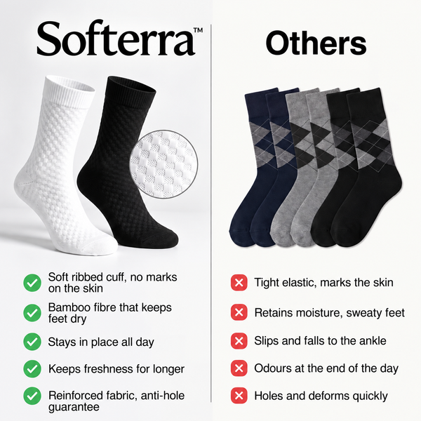 Softerra™ – Premium Bamboo Mid-Calf Socks for Everyday Comfort