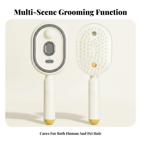 SilkVexa™ – 3-In-1 Steam Hair Straightener Massage Brush