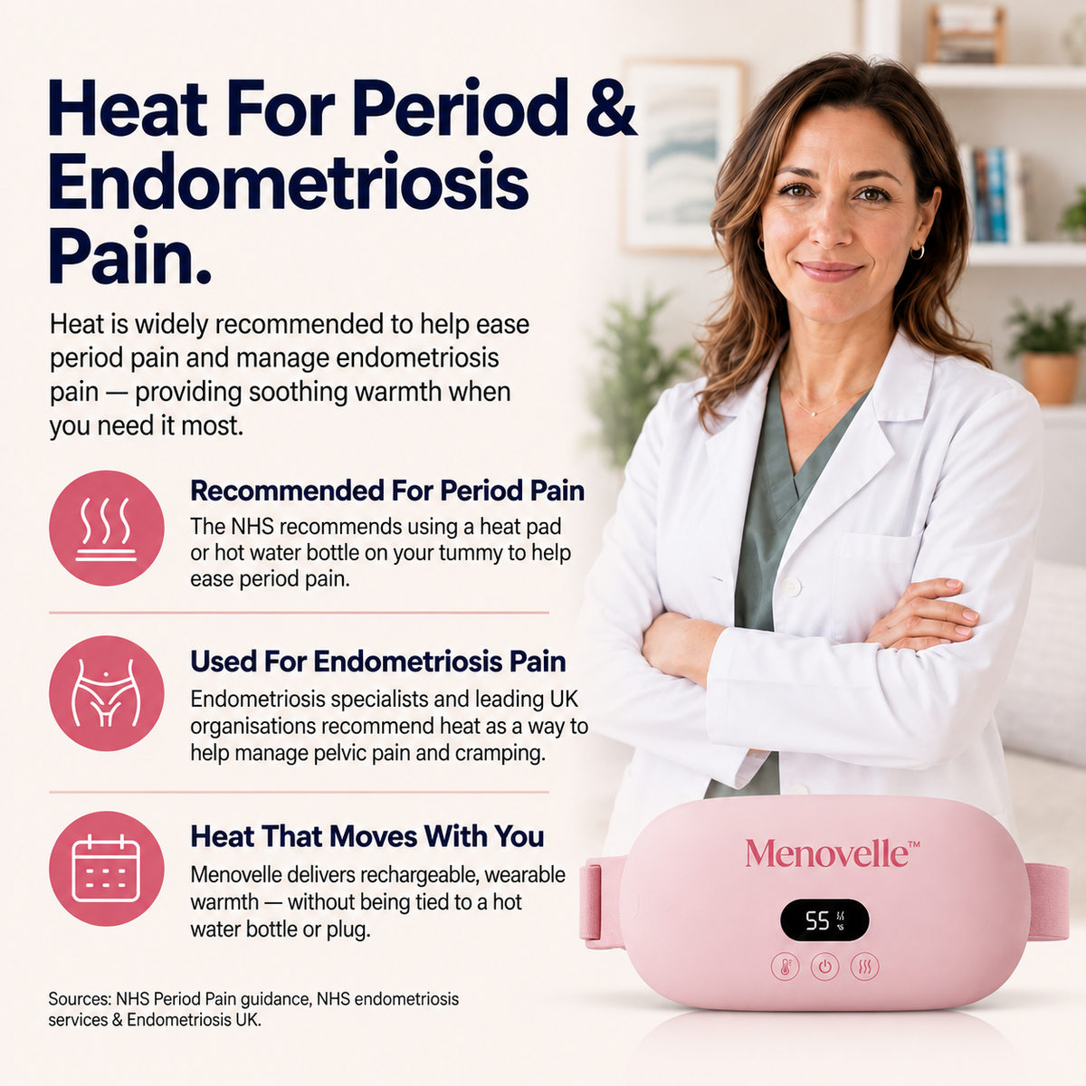Menovelle™ – Alivio sin fármacos para los cólicos y malestares menstruales