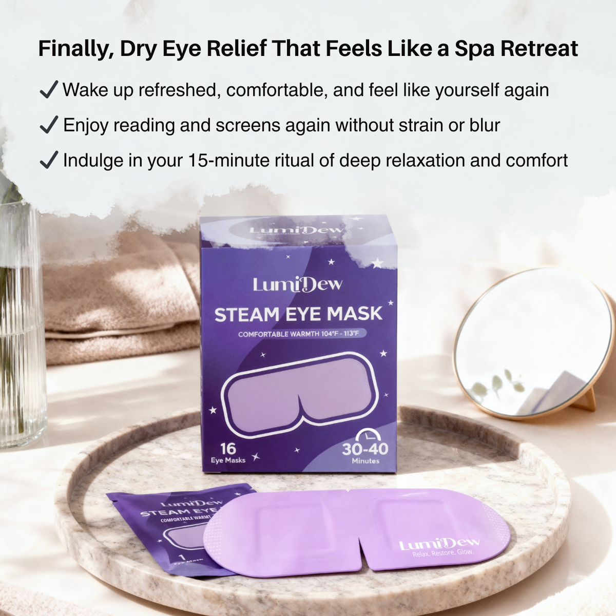 LumiThera™ – Self Warming Steam Eye Mask