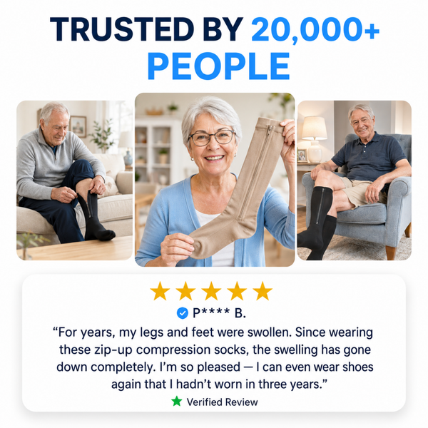 CompressVera™ – Zip-Up Compression Socks for Support & Comfort
