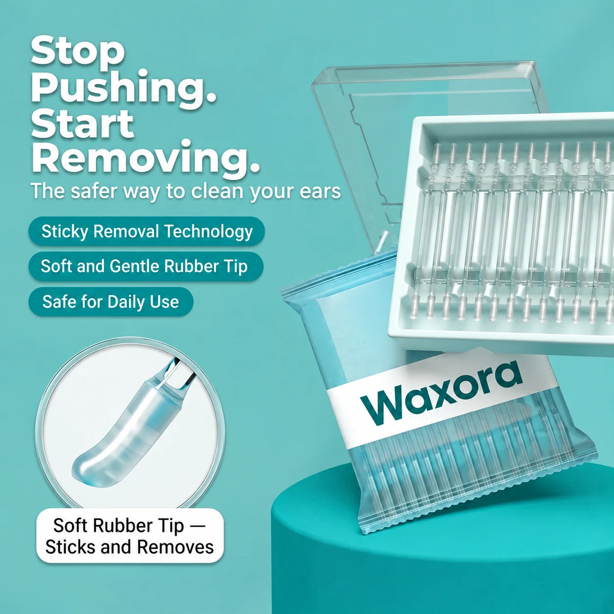 Waxora™ – Convenient Ear Wax Removal Device