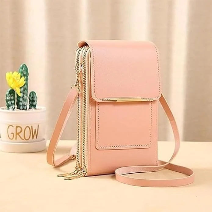 PurseLuxe™ – Crossbody Phone Bag With Touchscreen Card Slots