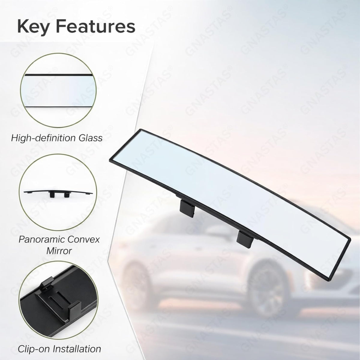 Widevue™ – Ultra-Wide Car Rearview Mirror for Driving