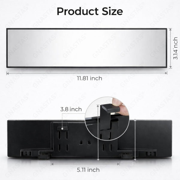 Widevue™ – Ultra-Wide Car Rearview Mirror for Driving