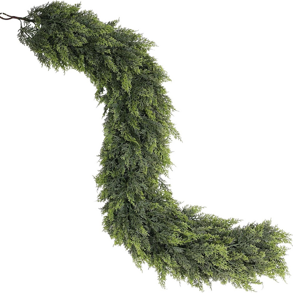 Pinevera™ – Real Touch Cedar Garland Two-Pack Décor