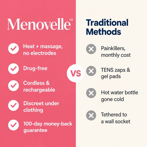 Menovelle™ – Alivio sin fármacos para los cólicos y malestares menstruales