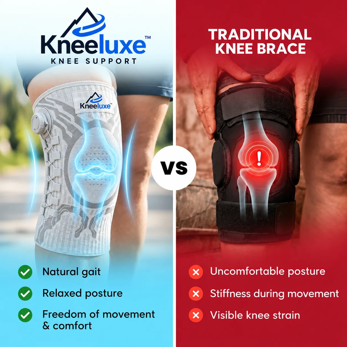 Kneeluxe™ – Premium Knee Brace for Stable, Everyday Comfort
