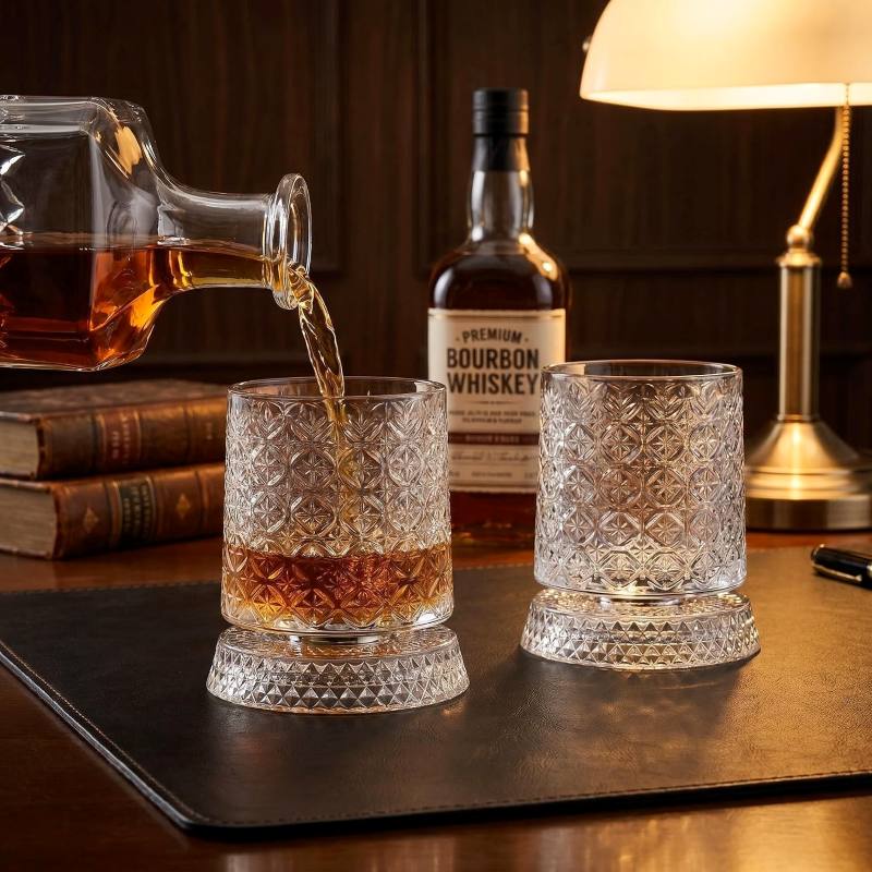 Glaciera™ – Rotating Crystal Glass LED Table Light
