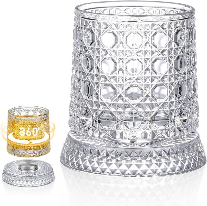 Glaciera™ – Rotating Crystal Glass LED Table Light