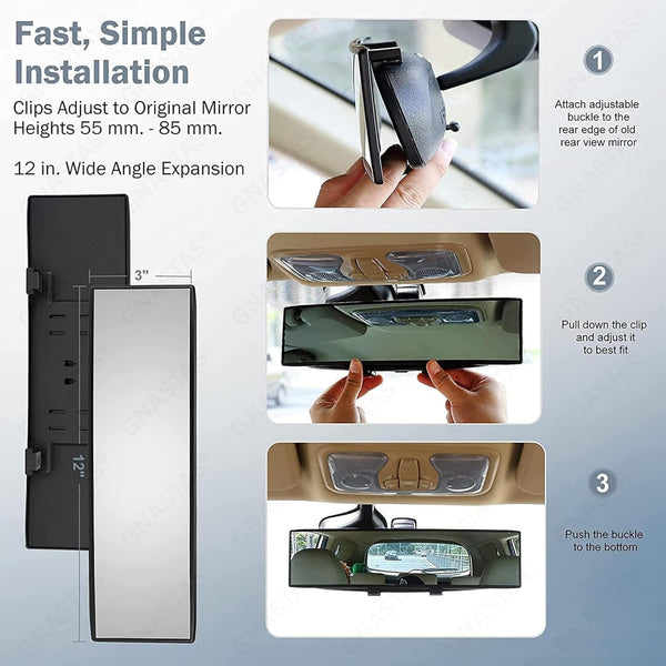 Widevue™ – Ultra-Wide Car Rearview Mirror for Driving