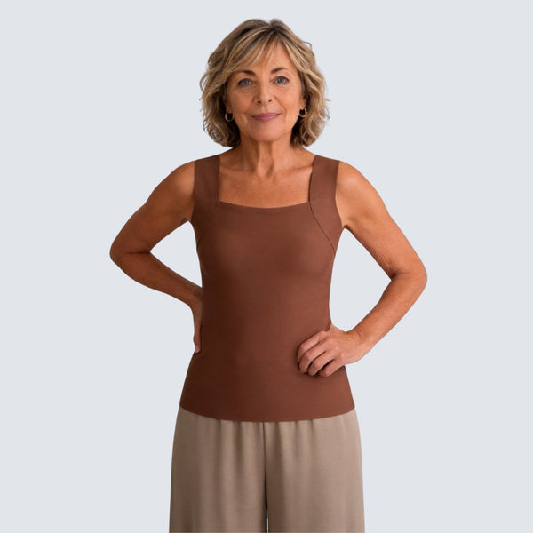 Curvevia™ – Sculpting Built-In Bra Tank for Everyday Wear