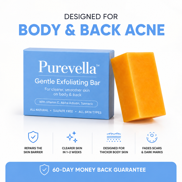 Purevella™ – Barra exfoliante suave para una piel de aspecto más limpio