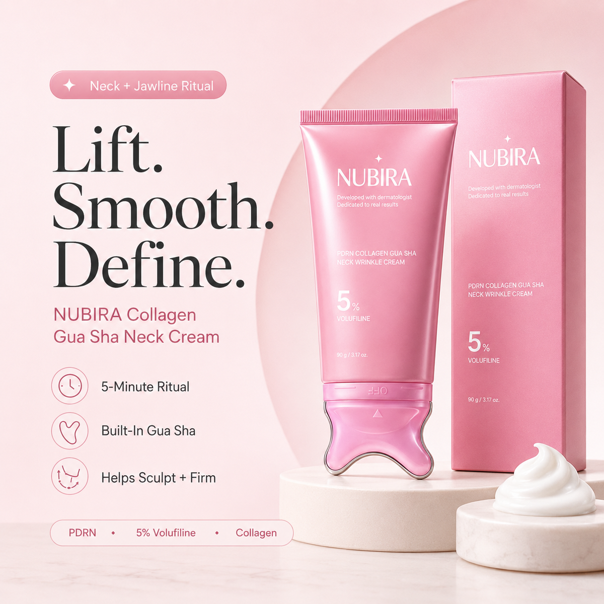 NeckSculpt™ PDRN Collagen Gua Sha Cream