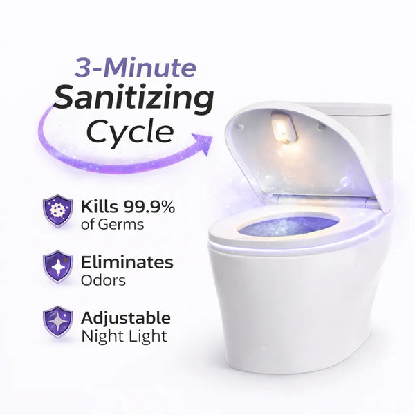 Hygienelle™ – UV Toilet Sanitizer with Smart Night Light