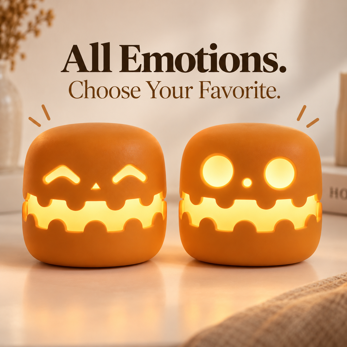 Pumpelle™ – Cute Pumpkin LED Night Light for Bedrooms