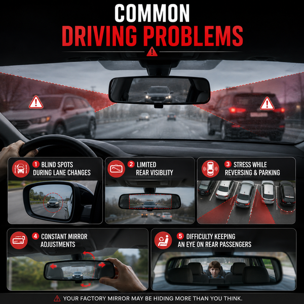 Widevue™ – Ultra-Wide Car Rearview Mirror for Driving
