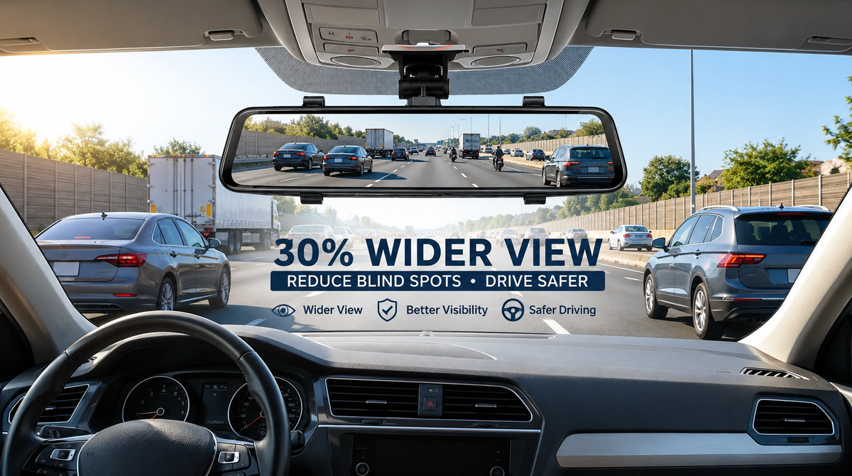 Widevue™ – Ultra-Wide Car Rearview Mirror for Driving