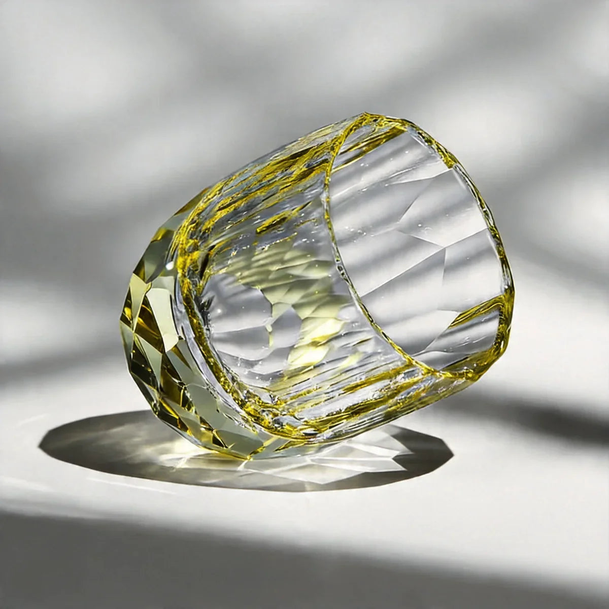 Crystora™ – Hand-Cut Crystal Old Fashioned Whiskey Glass