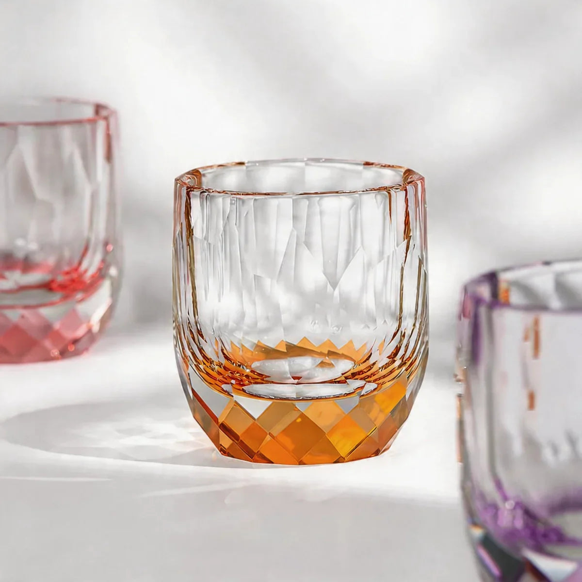 Crystora™ – Hand-Cut Crystal Old Fashioned Whiskey Glass