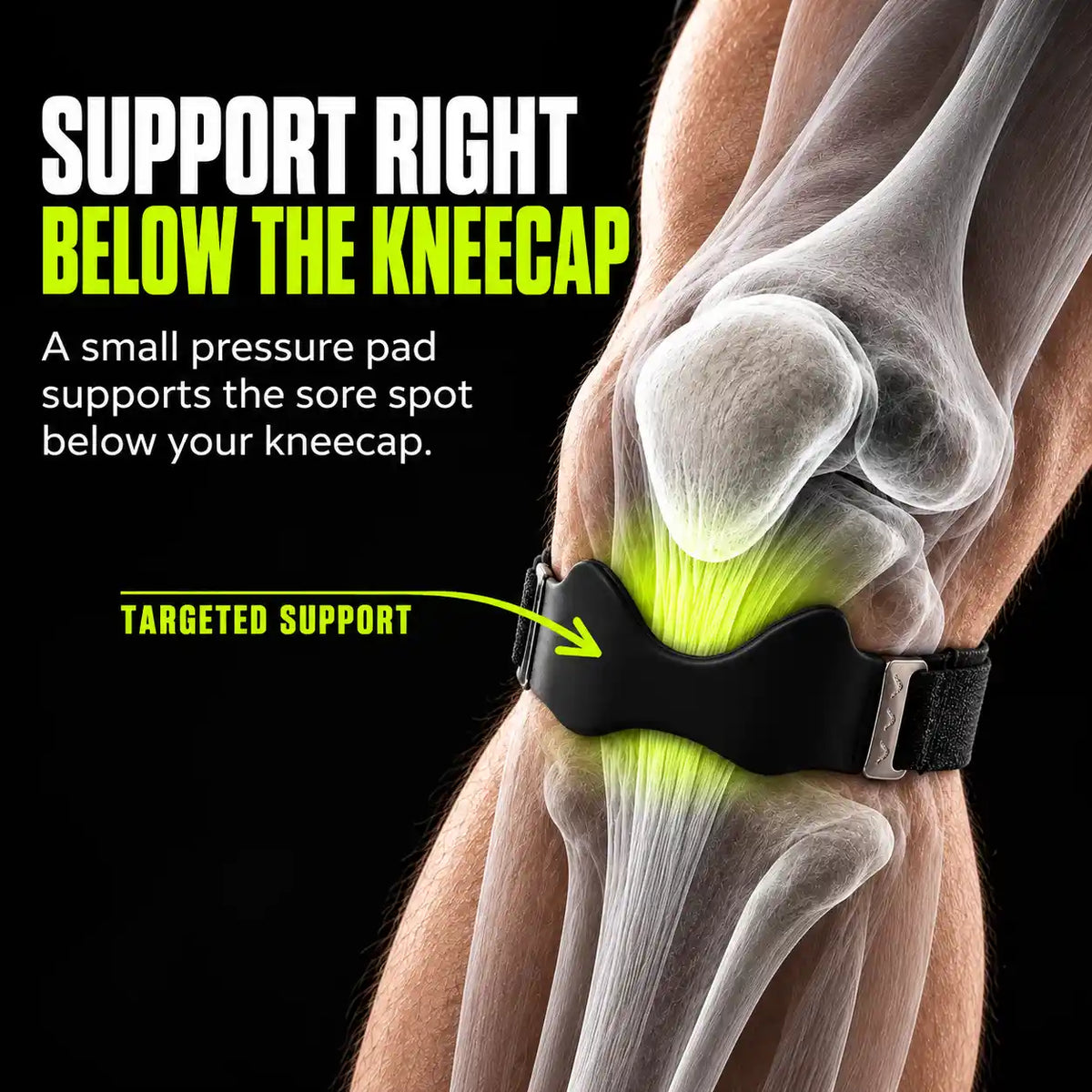 TrekFlex™ – Compression Knee Strap for Hiking and Descending