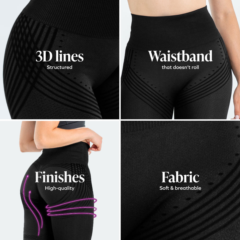 Contoura™: leggings moldeadores 3D para realzar tus curvas y tu seguridad