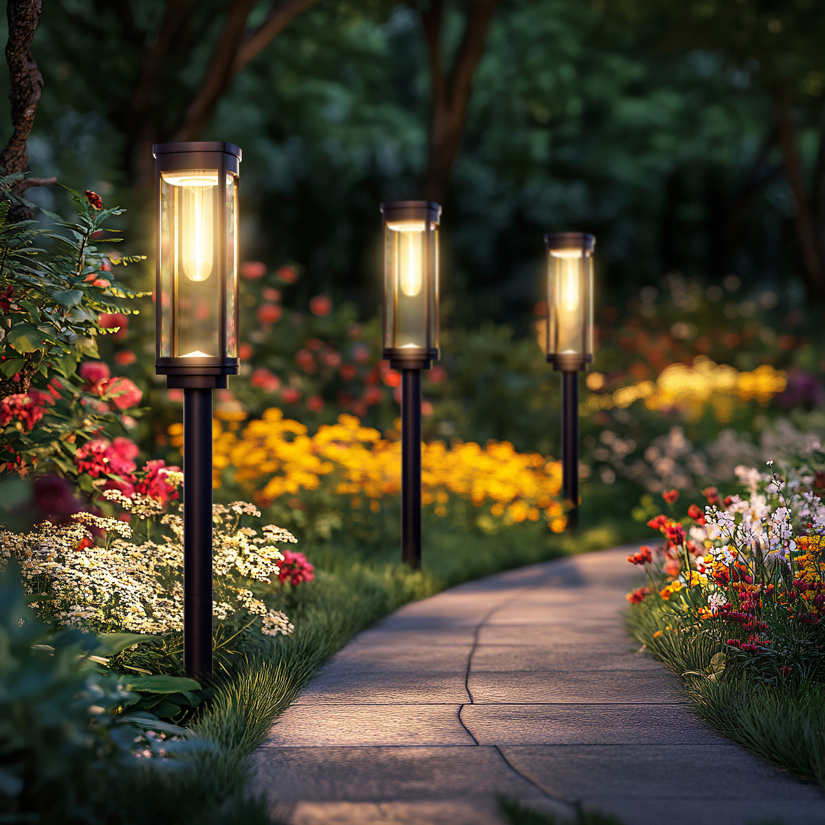 Lunara™ – Decorative Solar Pathway Lights for Outdoor Areas