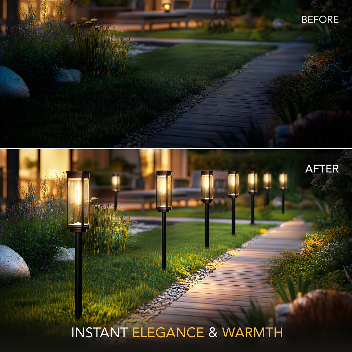 Lunara™ – Decorative Solar Pathway Lights for Outdoor Areas
