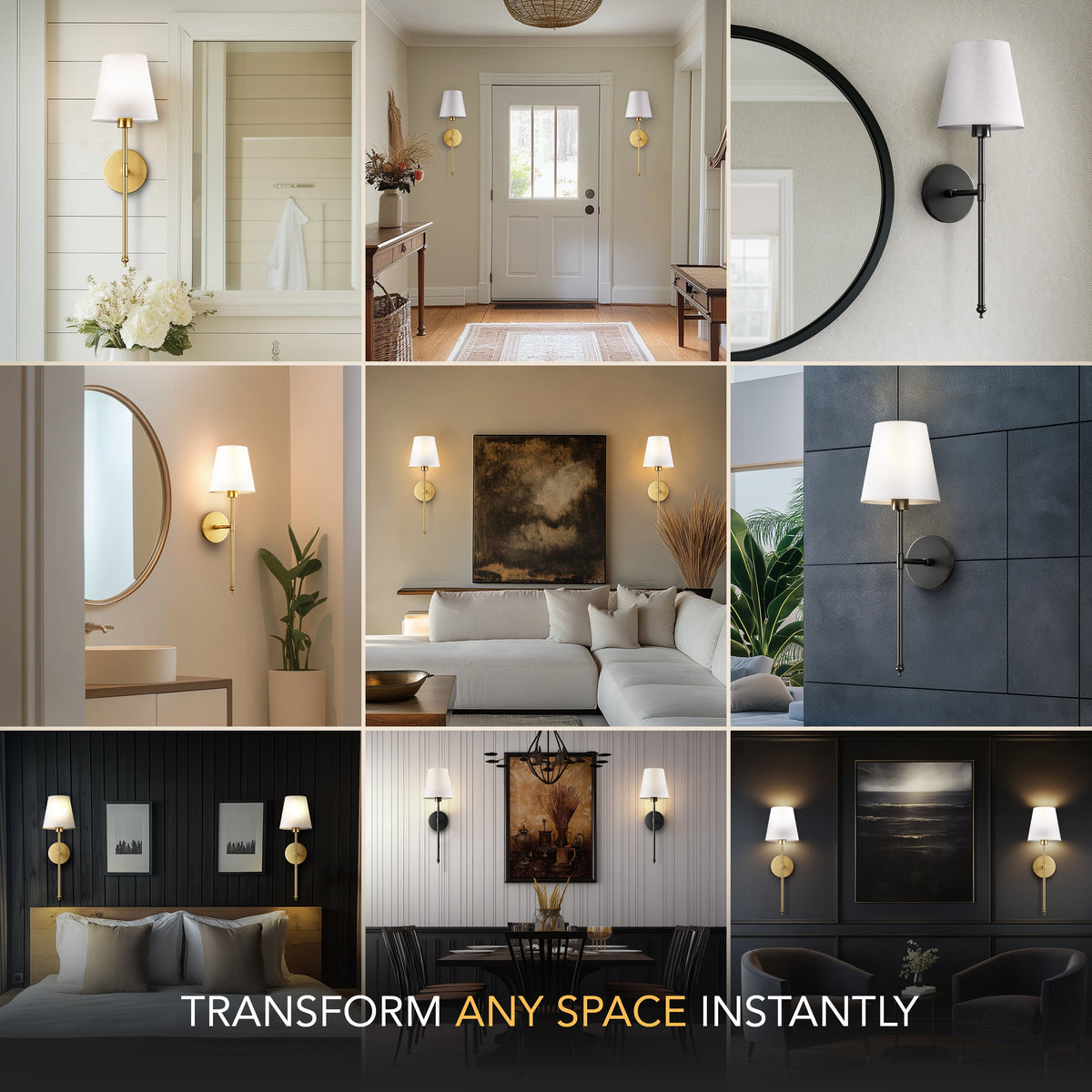 Aurevia™ – Stylish Cordless Wall Sconces Set of Two