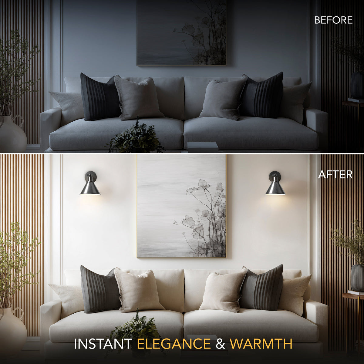 Industra™ – Stylish Industrial Cordless Wall Sconce for Homes