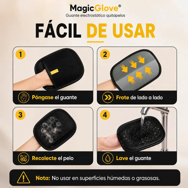 Peluvia™ – Guante Electrostático Quitapelos para Mascotas