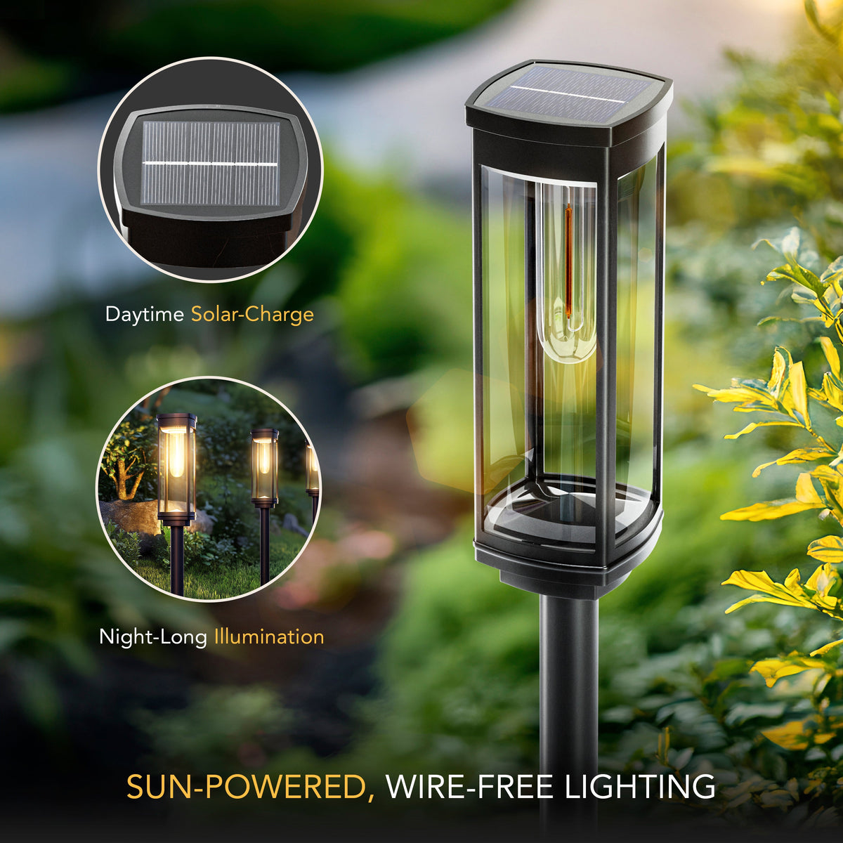 Lunara™ – Decorative Solar Pathway Lights for Outdoor Areas
