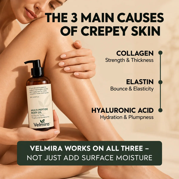 Velmira™ – Aceite corporal hidratante con péptidos para una piel suave
