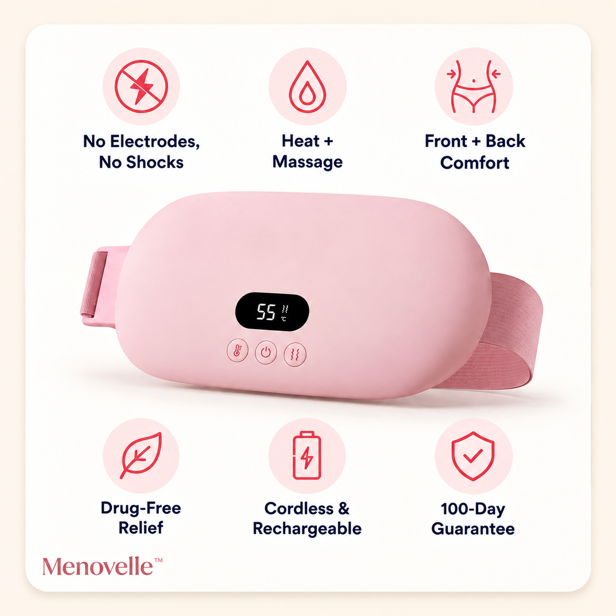Menovelle™ – Alivio sin fármacos para los cólicos y malestares menstruales