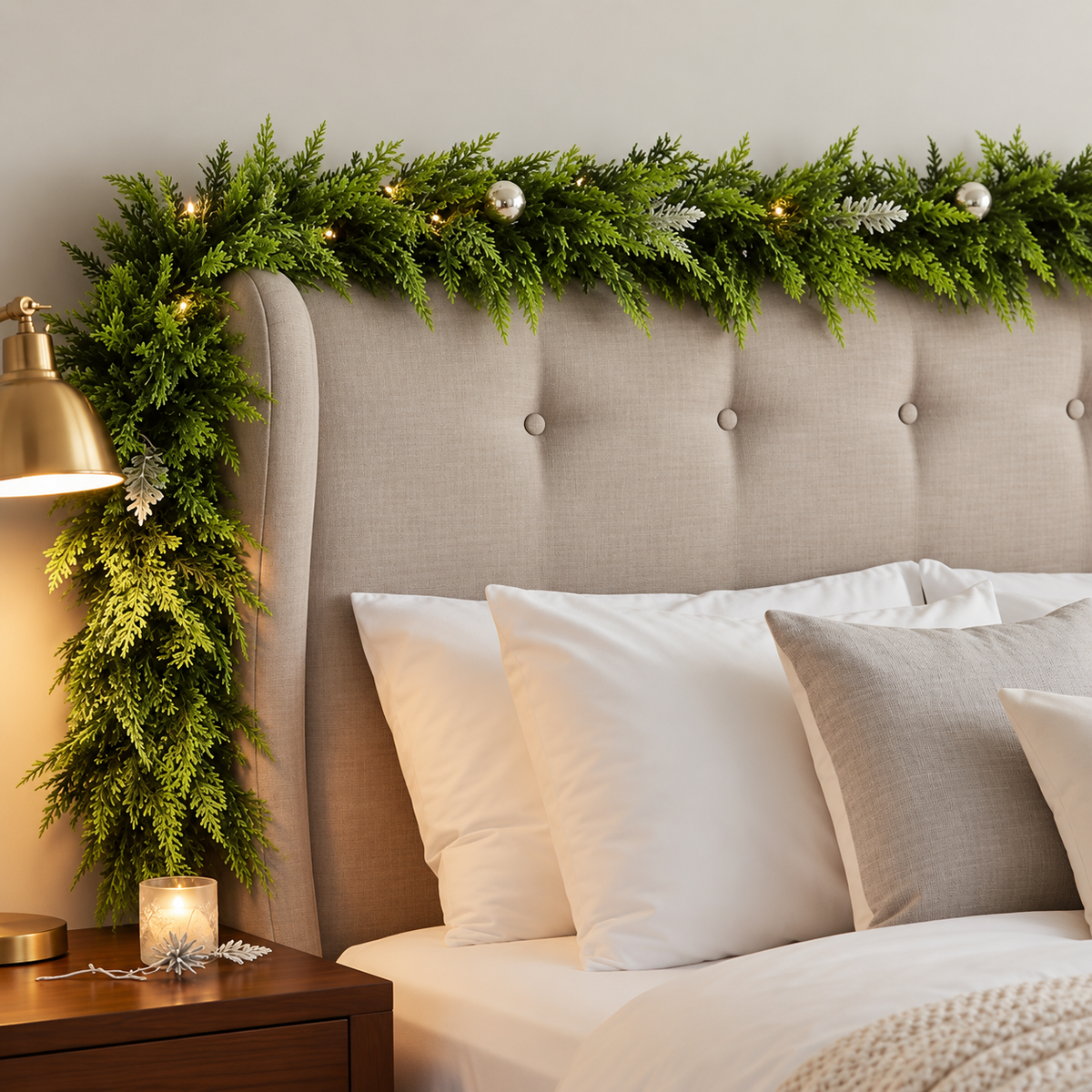 Pinevera™ – Real Touch Cedar Garland Two-Pack Décor