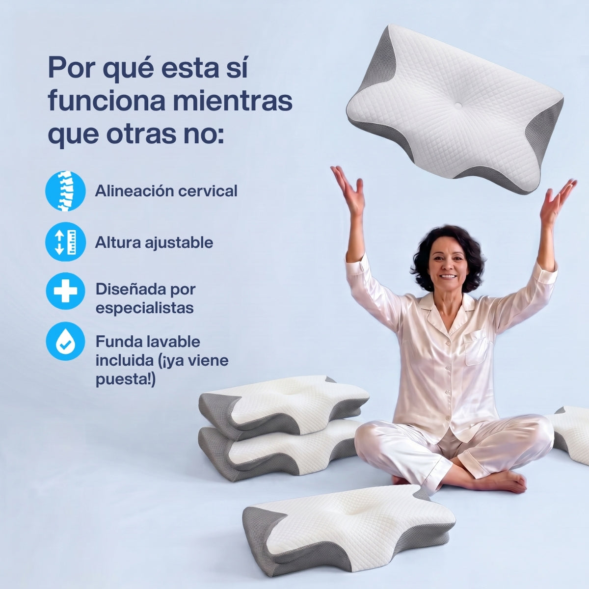 Nuvéora™ – Almohada Cervical Ergonómica