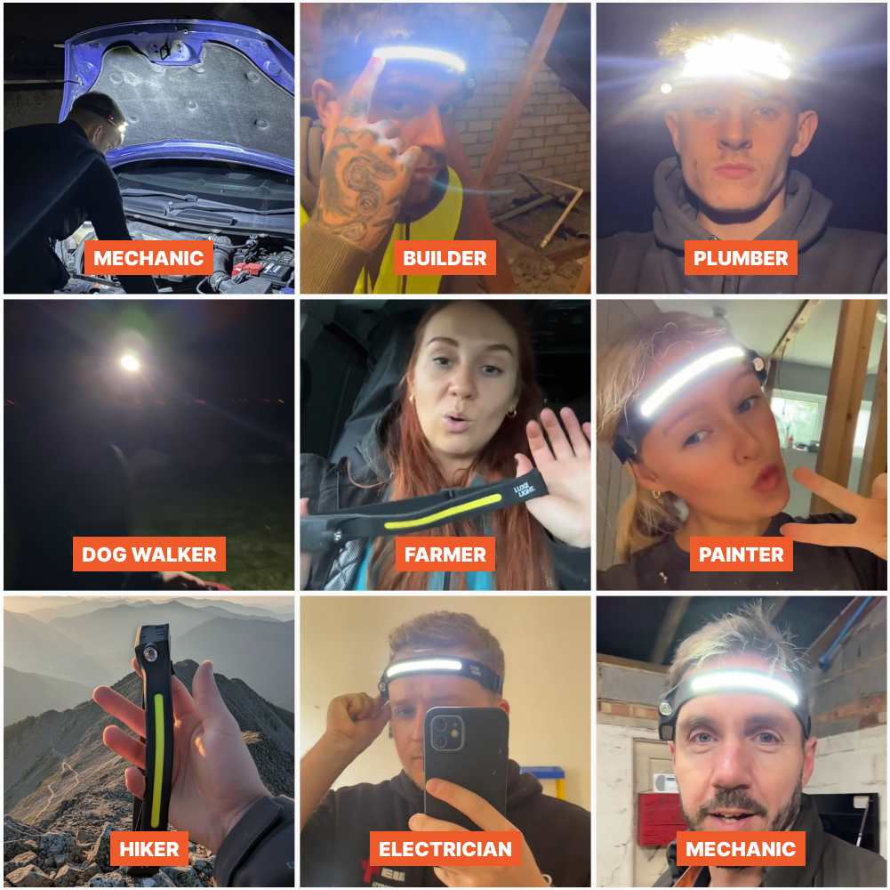 Lumivolt™ – Linterna frontal LED de alta potencia para actividades al aire libre