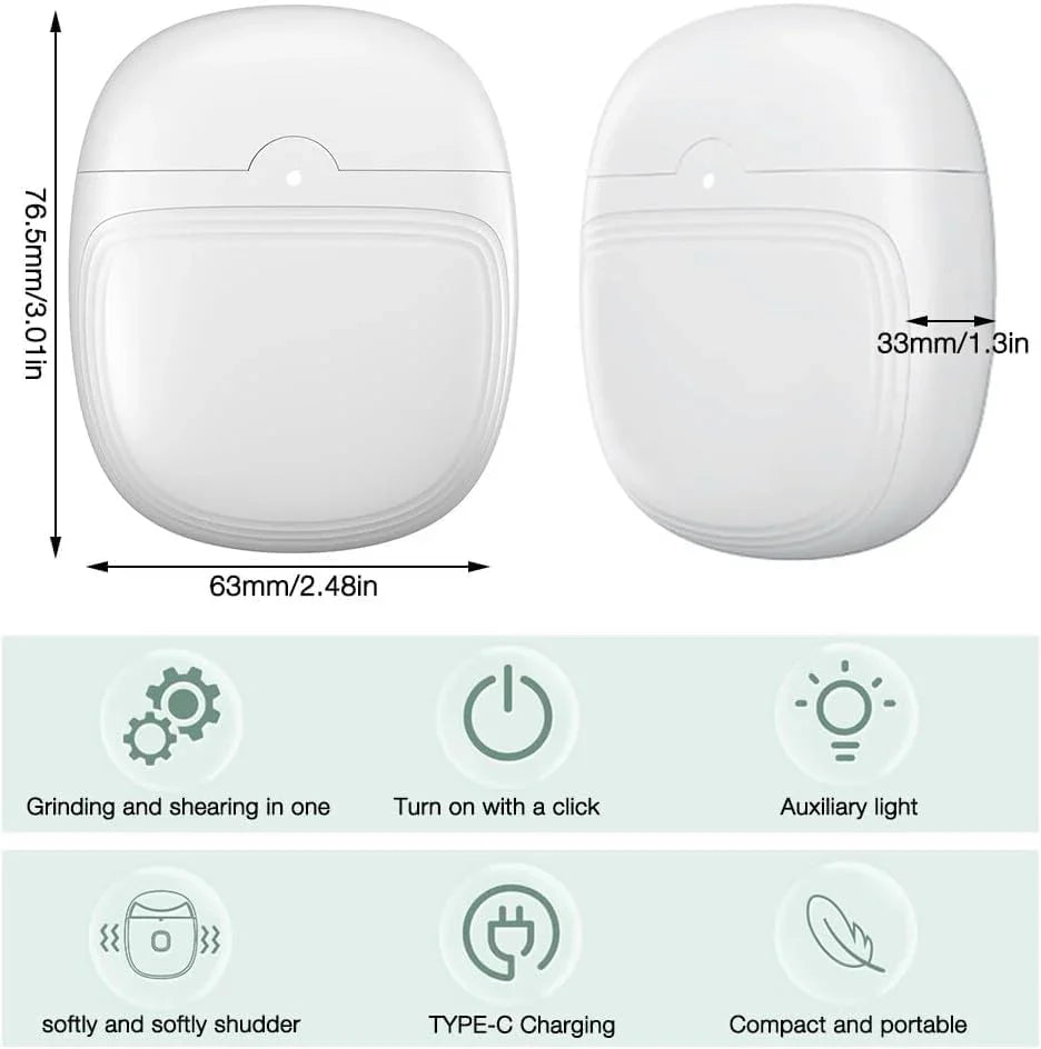 PureNails™ – Lima eléctrica suave para un recorte de uñas preciso